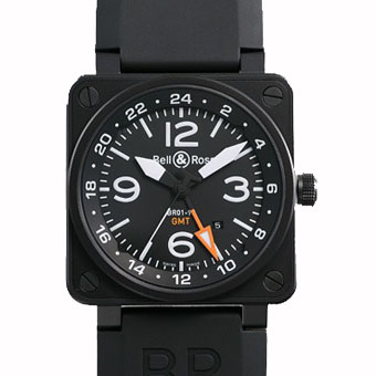 BELL＆ROSS ベル&ロス スーパーコピー BR01-93 GMT メンズ ブラック